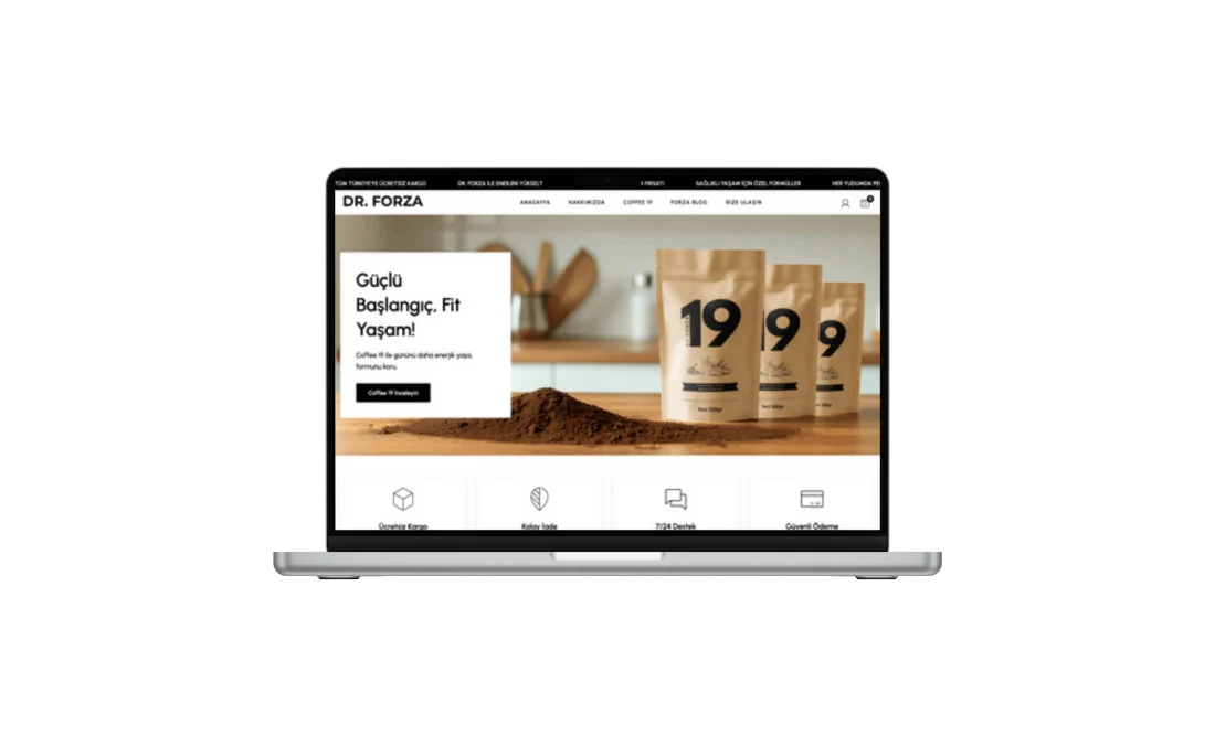 Kahve Satış E Ticaret Sitesi - Web Tasarım & İçerik Üretimi