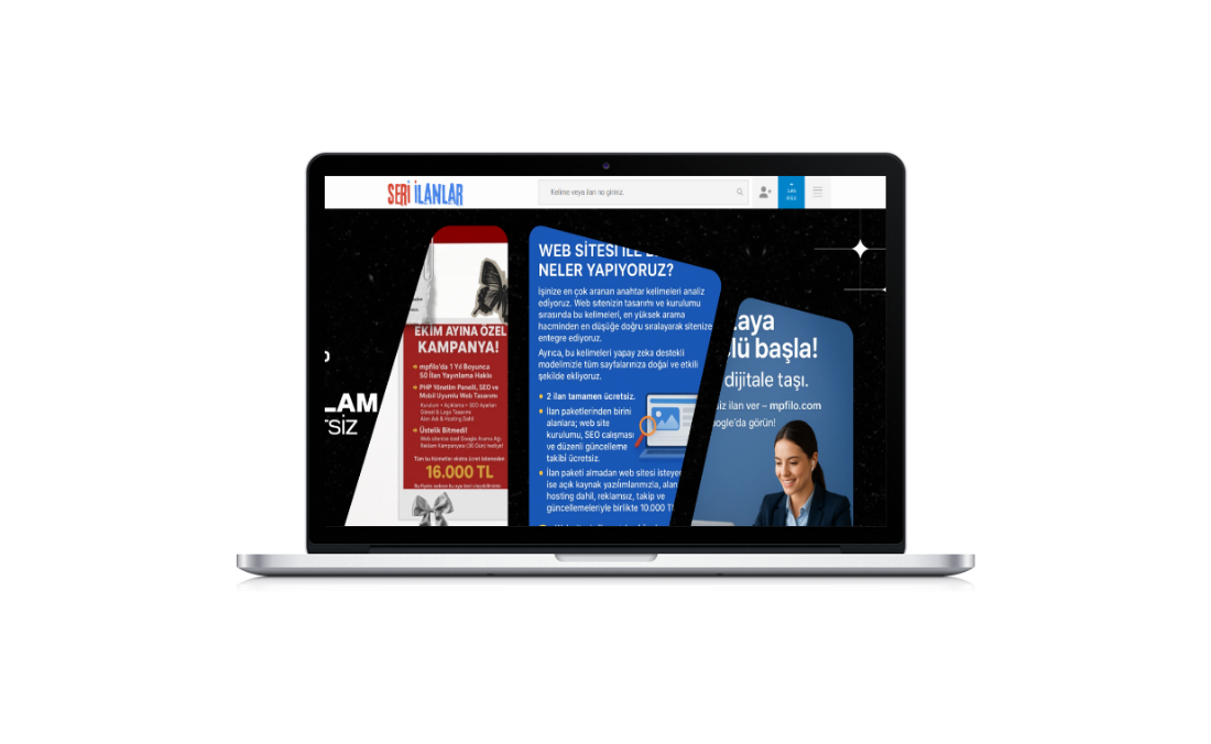 İlan Sitesi Web Tasarımı - Web Tasarım